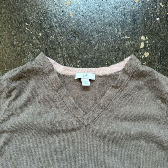 J.Jill Women’s Long Sleeve Top Size XS Petite Essential Style V-Neck - Picture 2 of 8